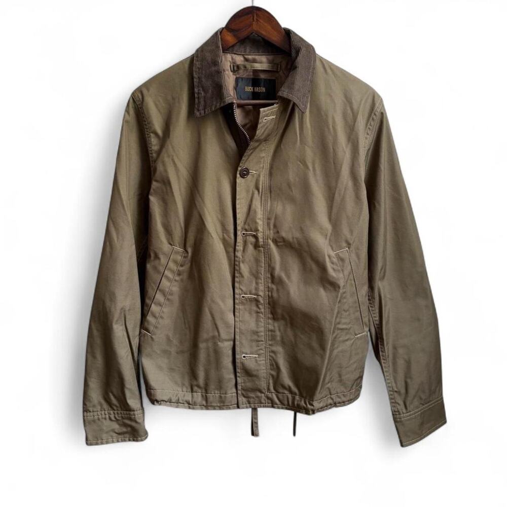 Buck Mason Storm Stopper Deck Jacket Men’s S Military Grunge Corduroy Collar Zip